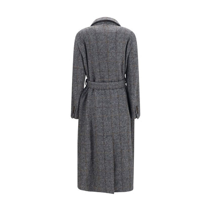 Gray Alpaca Vicugna Pacos Coat