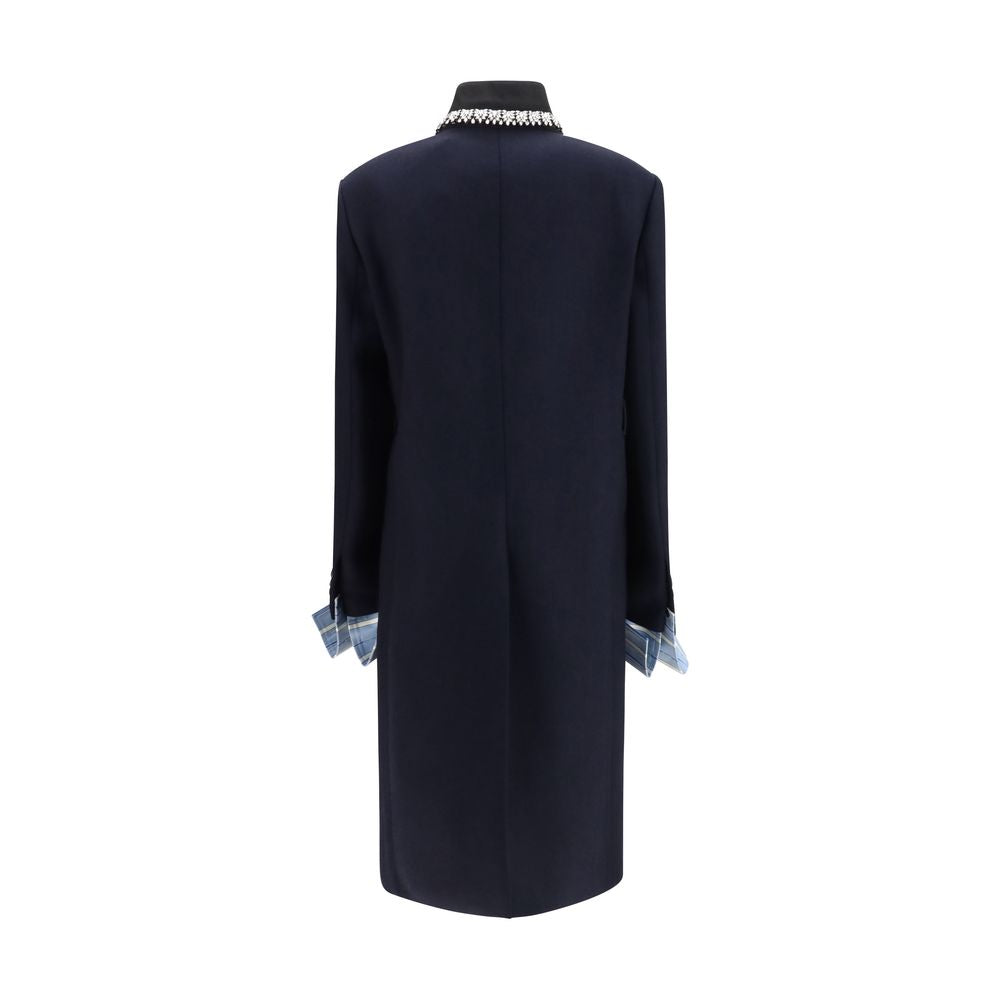 Blue Wool Oves Aries Coat