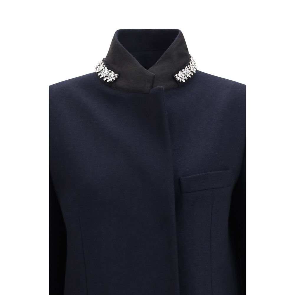 Blue Wool Oves Aries Coat