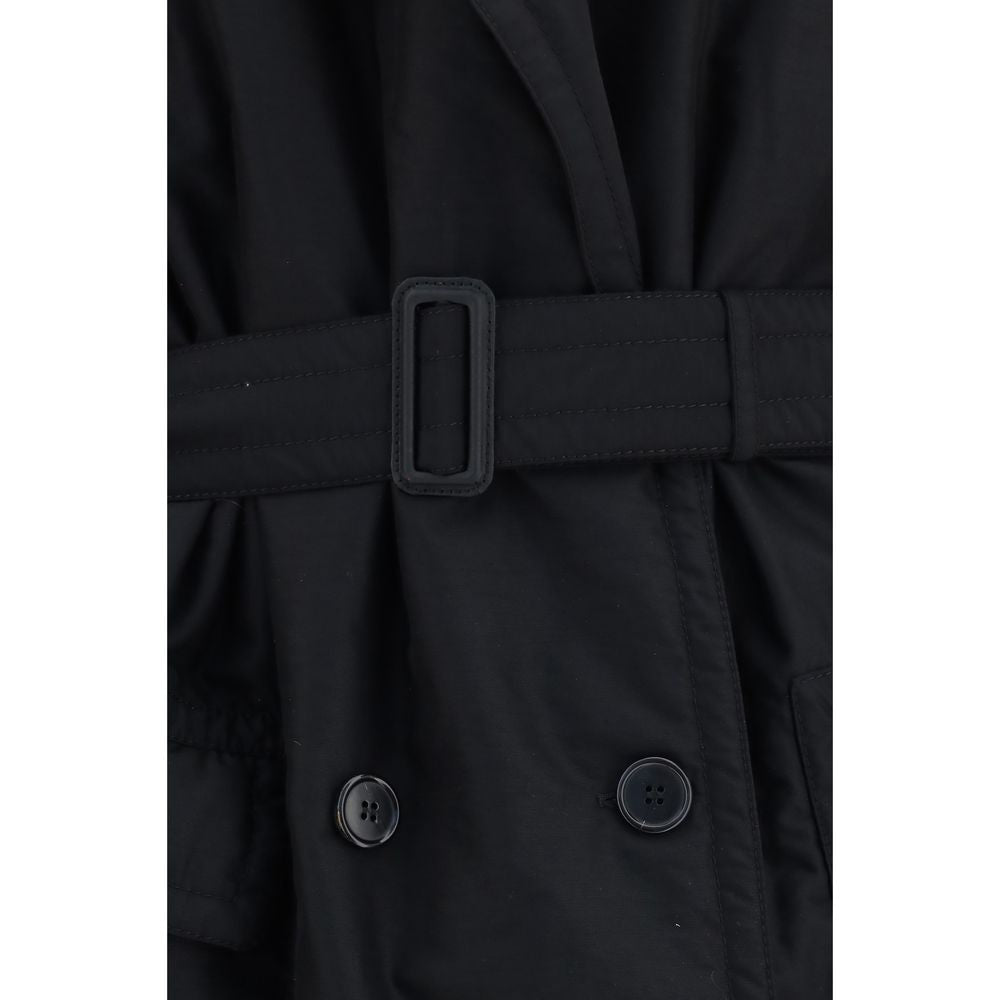 Black Wool Oves Aries Coat