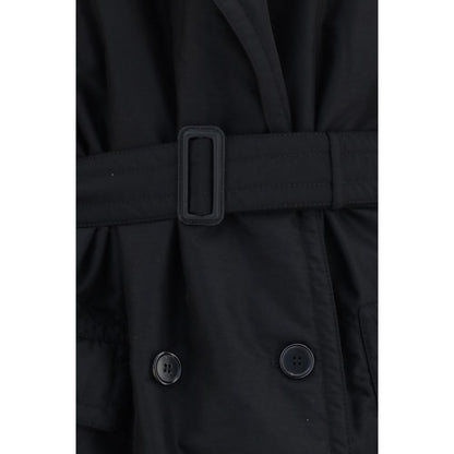 Black Wool Oves Aries Coat