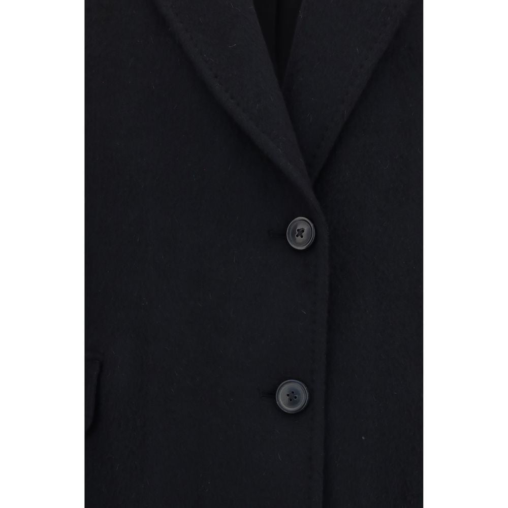 Black Mohair Coat