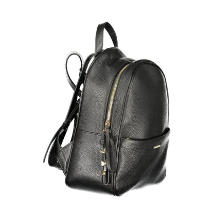 Black Leather Backpack