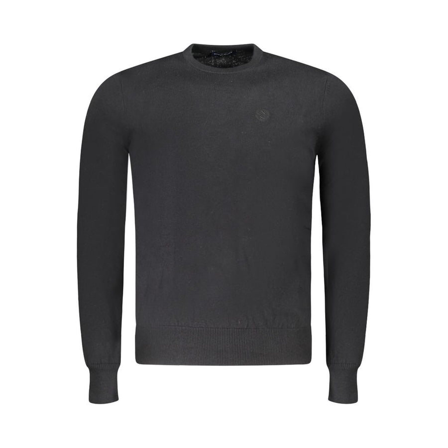 Black Fabric Men's Sweater