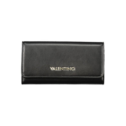 Black Polyurethane Women's Wallet