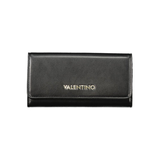 Black Polyurethane Women's Wallet