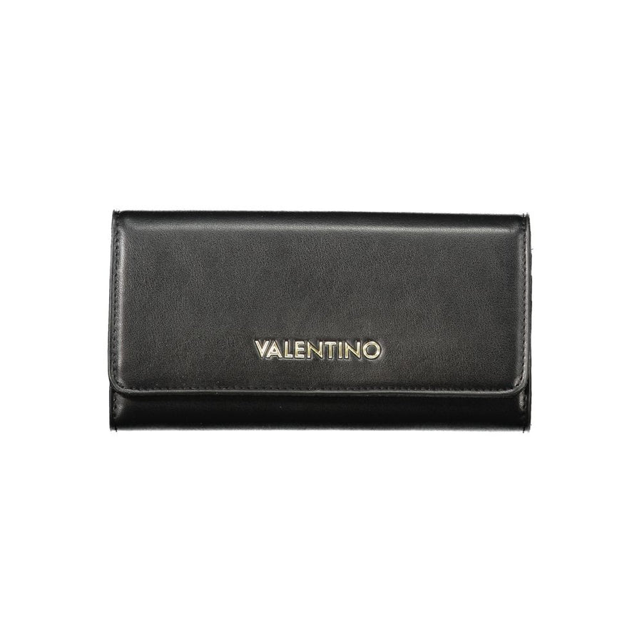 Black Polyurethane Women's Wallet