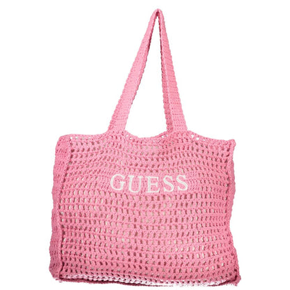 Pink Cotton Women's Shoulder Bag