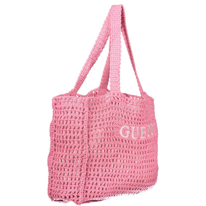 Pink Cotton Women's Shoulder Bag