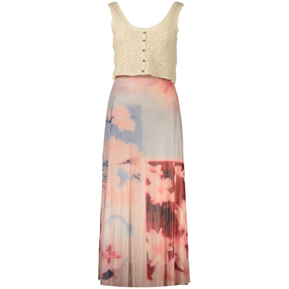 Pink Viscose Women's Dress