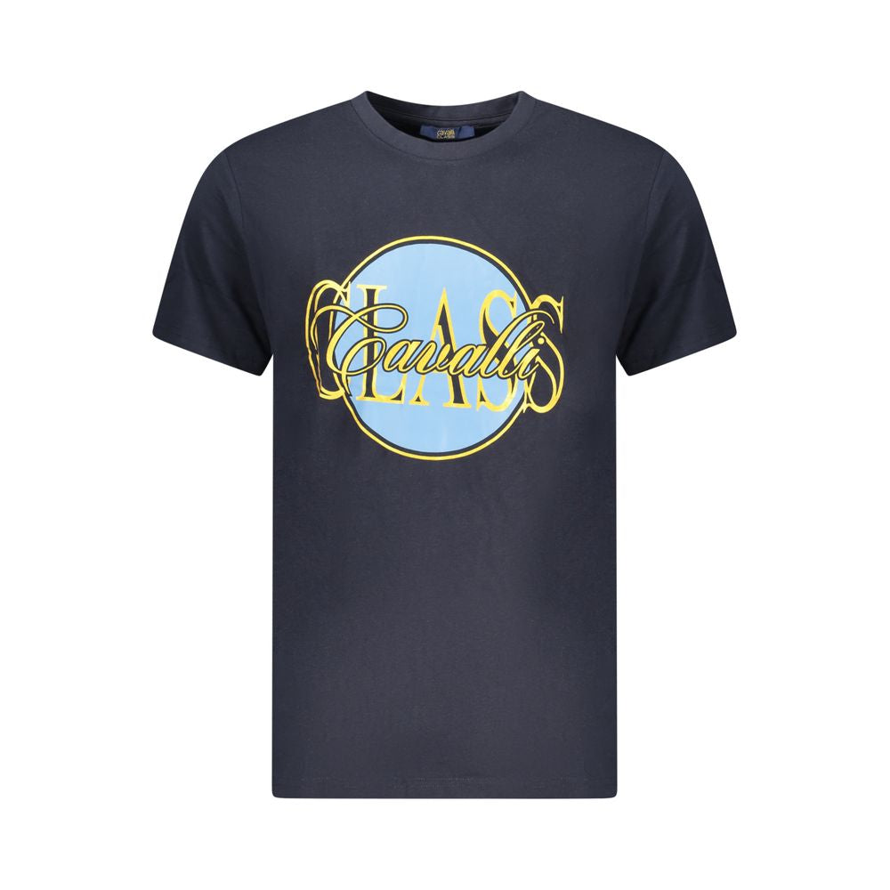 Blue Cotton Men's T-Shirt