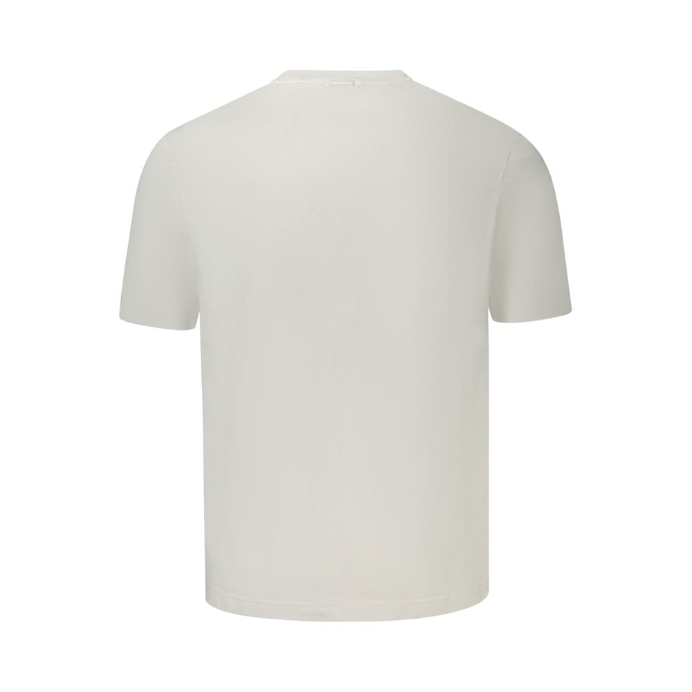 White Cotton Men's T-Shirt