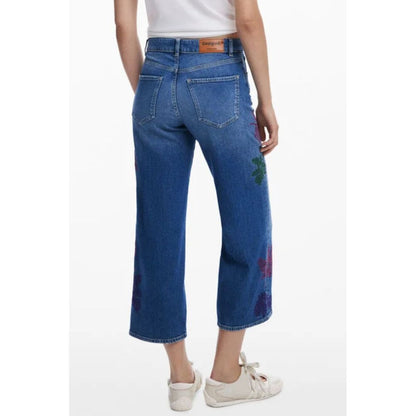Azzurro Cotton Women Jeans