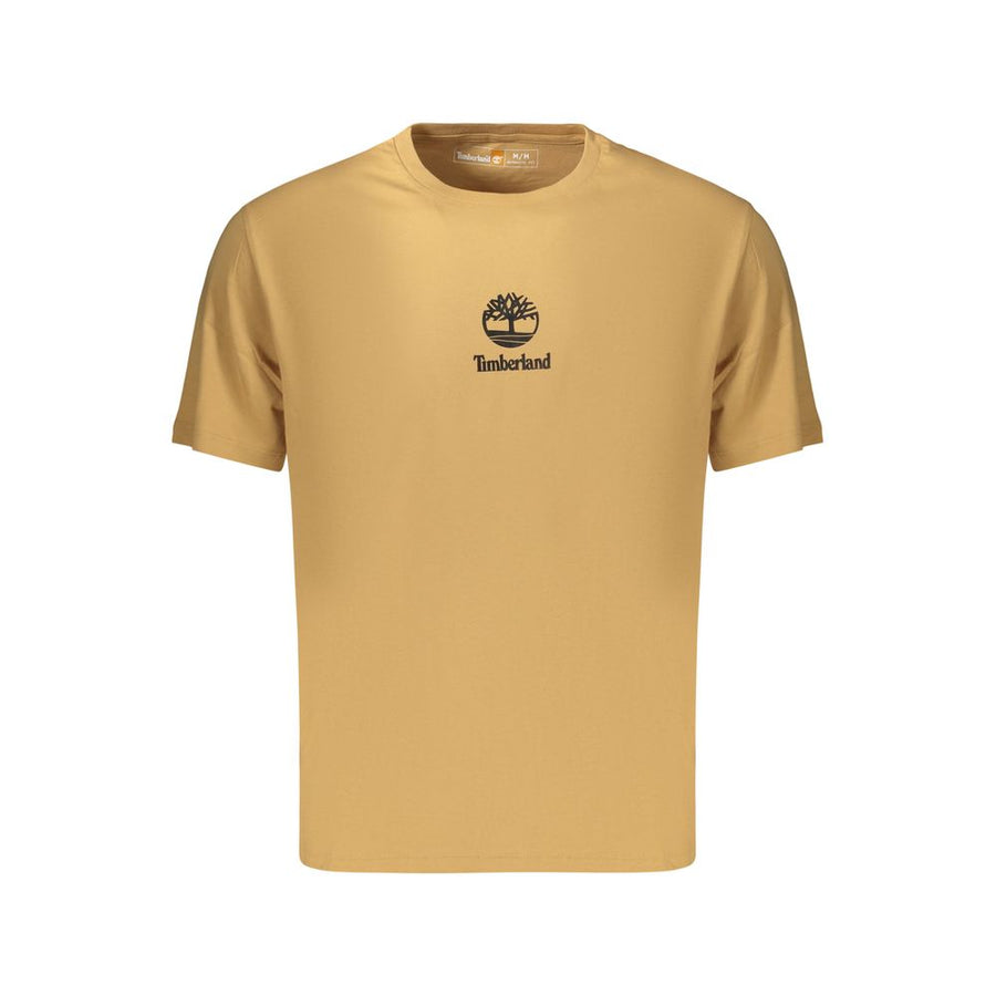 Brown Cotton Men's T-Shirt