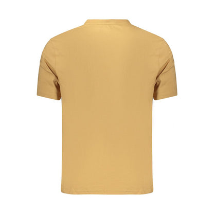 Brown Cotton Men's T-Shirt