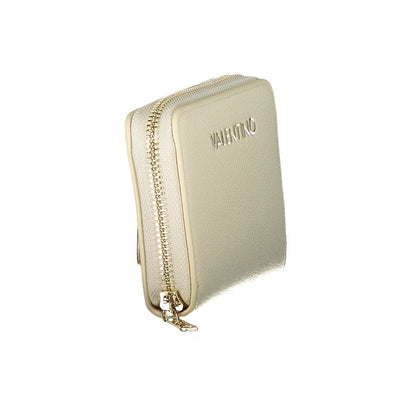 Beige Polyurethane Women's Wallet