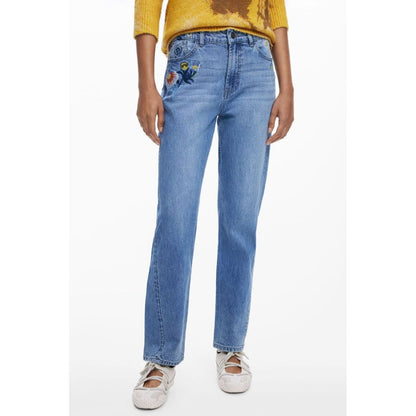Blue Cotton Jeans Denim