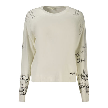 White Viscose Women's Top