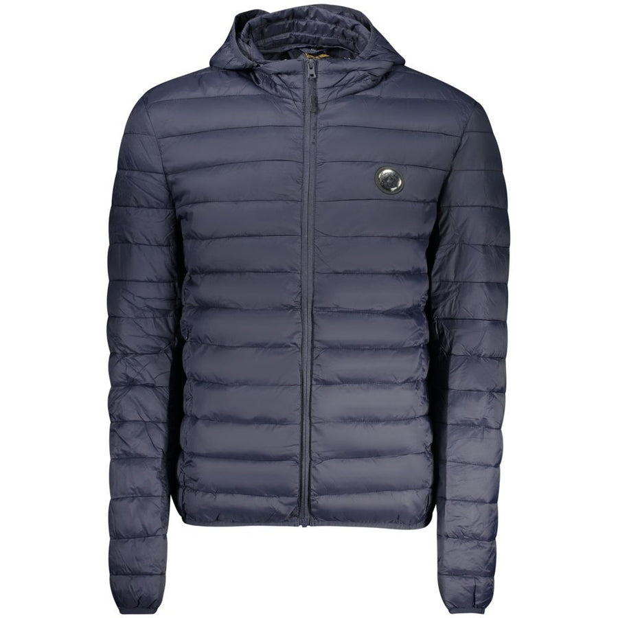 Blue Polyester Mens Jacket