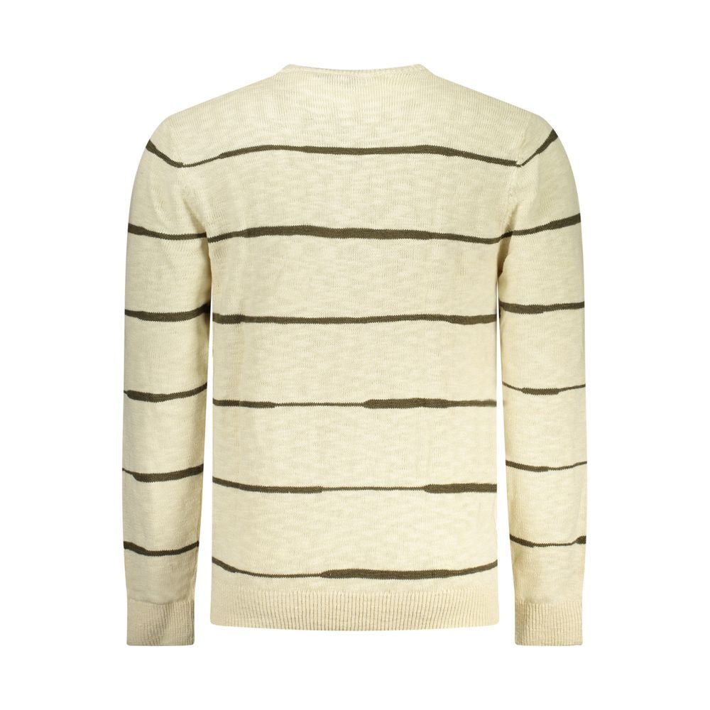 Beige Cotton Men's Sweater