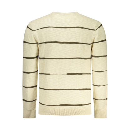 Beige Cotton Men's Sweater