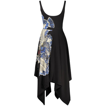Black Cotton Casual Dress