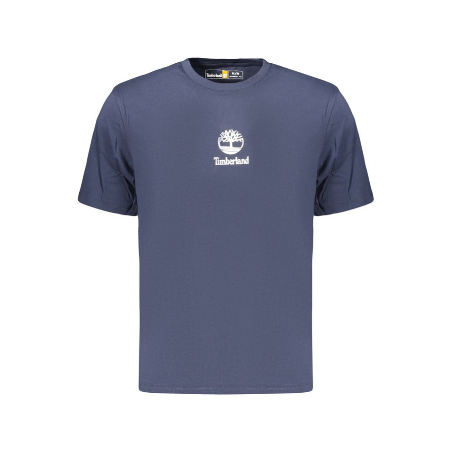 Blue Cotton Men's T-Shirt