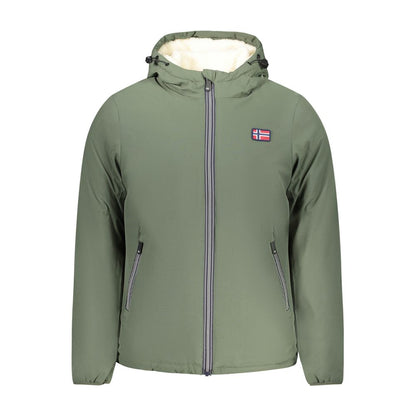 Green Polyester Shell Jacket