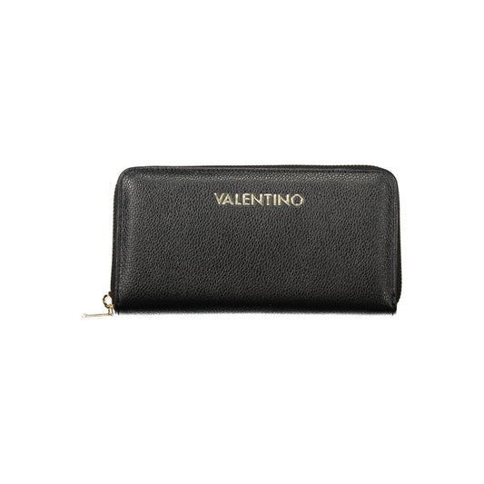 Black Polyurethane Women's Wallet