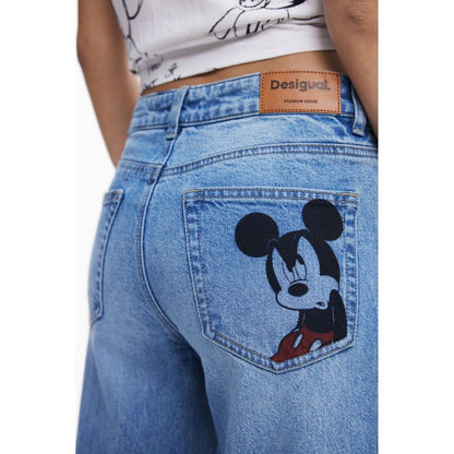 Blue Cotton Relaxed Fit Jeans