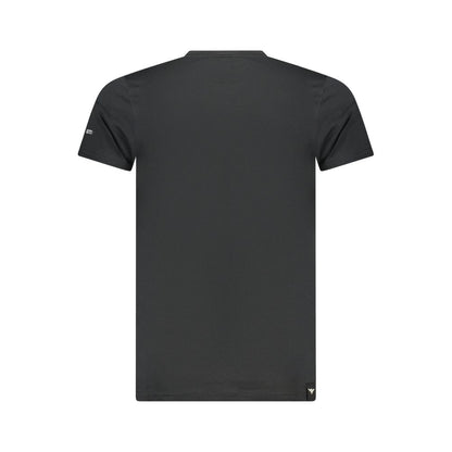 Black Cotton Men's T-Shirt