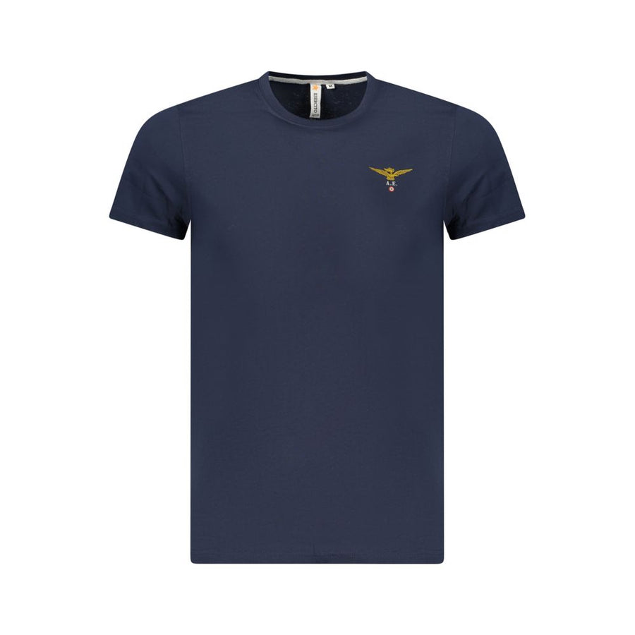Blue Cotton Men's T-Shirt
