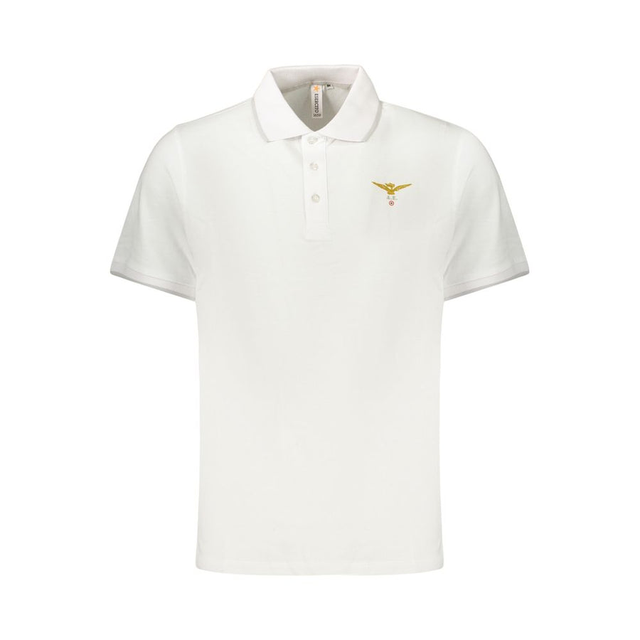 White Cotton Polo Shirt