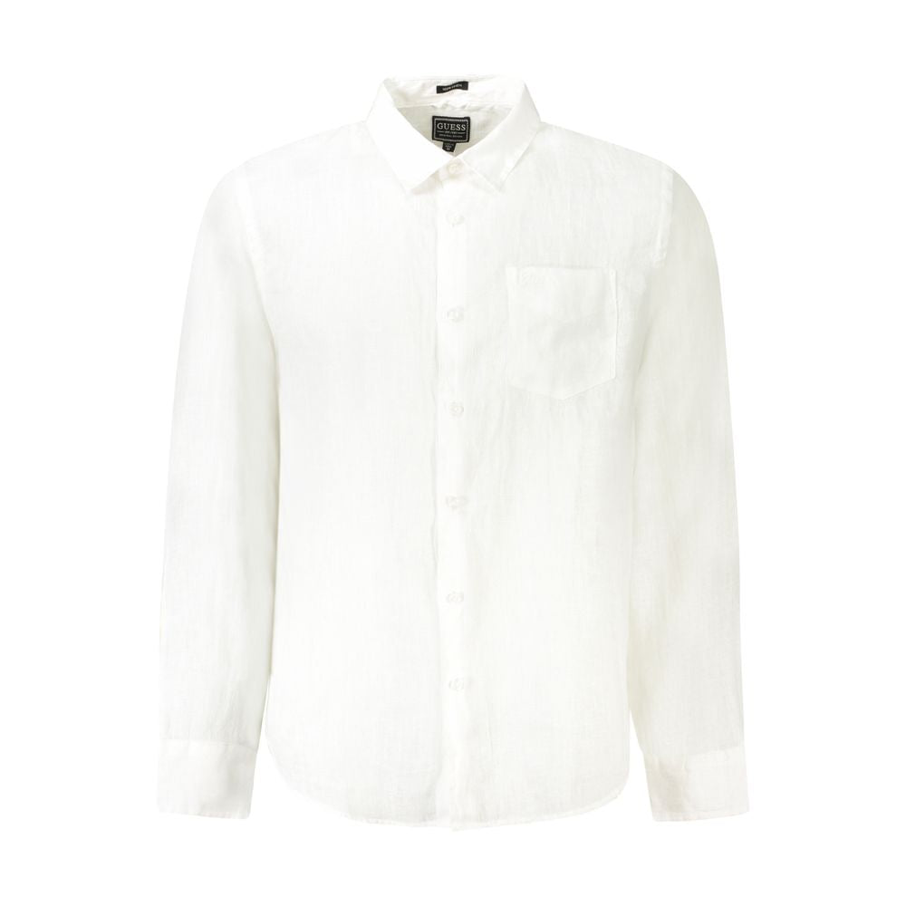 White Linen Dress Shirt