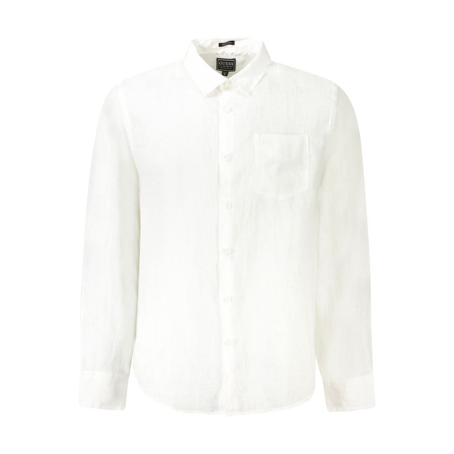 White Linen Dress Shirt