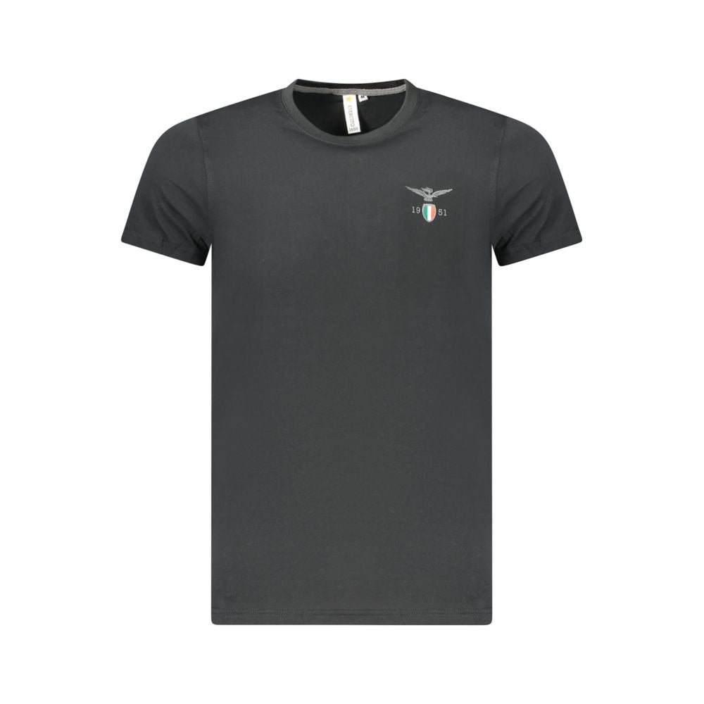 Black Cotton Men's T-Shirt