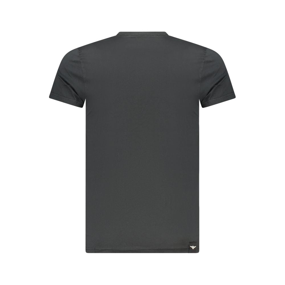 Black Cotton Men's T-Shirt