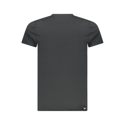 Black Cotton Men's T-Shirt