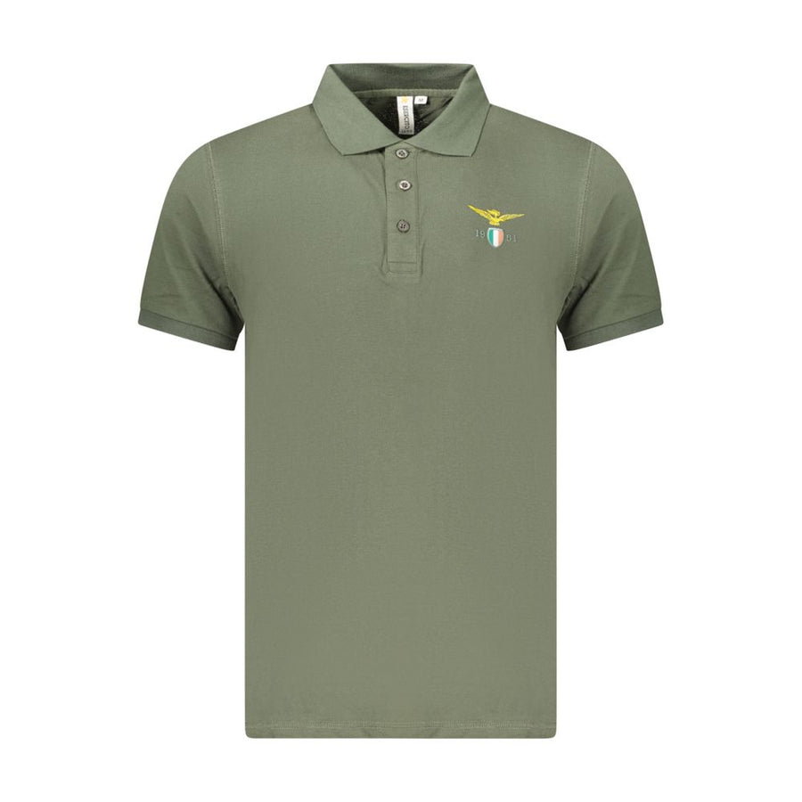 Green Cotton Polo Shirt