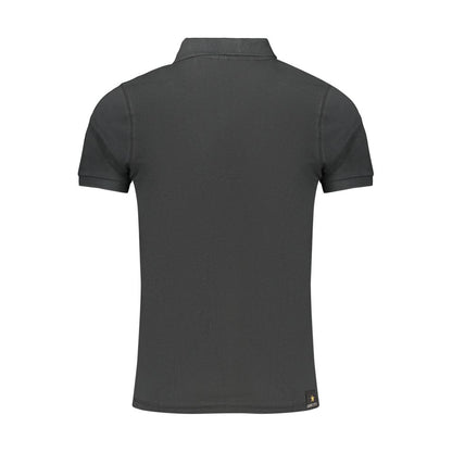 Black Cotton Polo Shirt