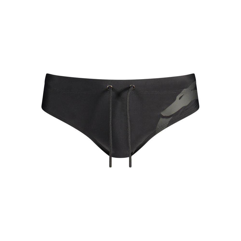 Black Elastane Swim Briefs
