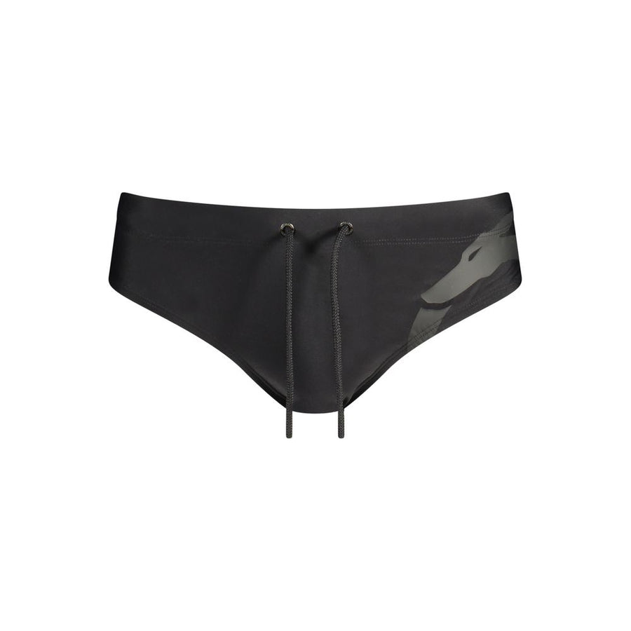 Black Elastane Swim Briefs