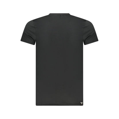 Black Cotton Men's T-Shirt