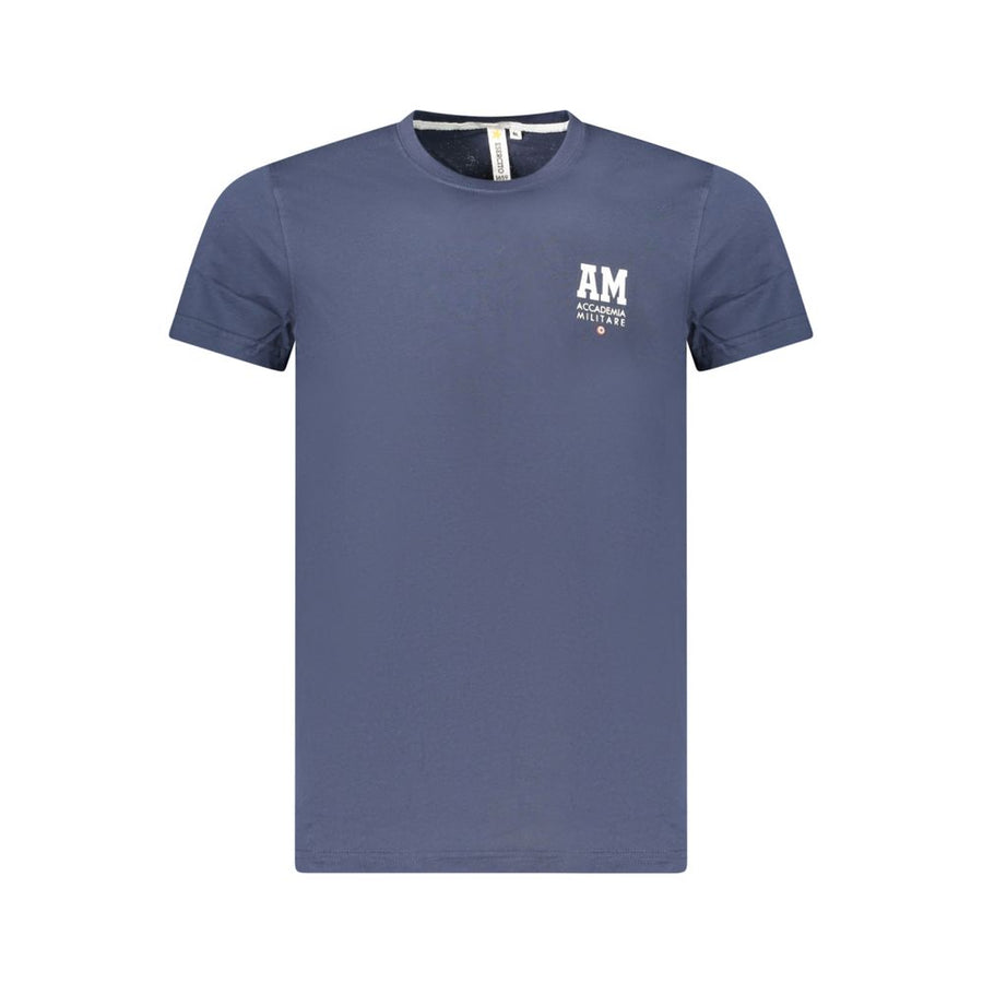 Blue Cotton Men's T-Shirt