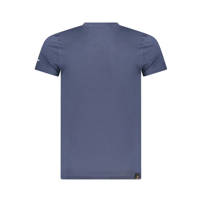 Blue Cotton Men's T-Shirt
