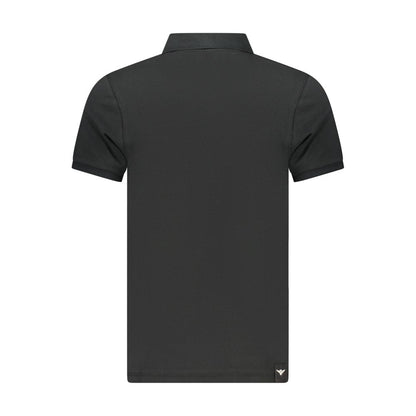 Black Cotton Polo Shirt