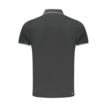 Black Cotton Polo Shirt