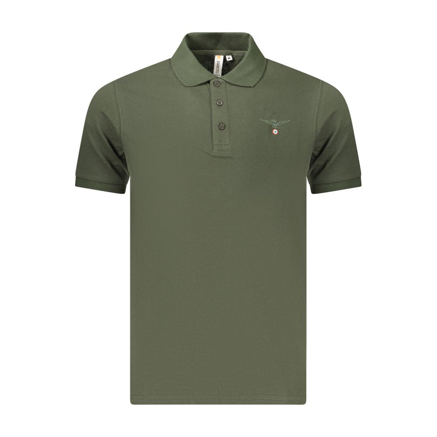 Green Cotton Polo Shirt