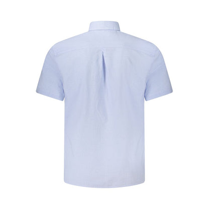 Blue Cotton Shortsleeve Shirt