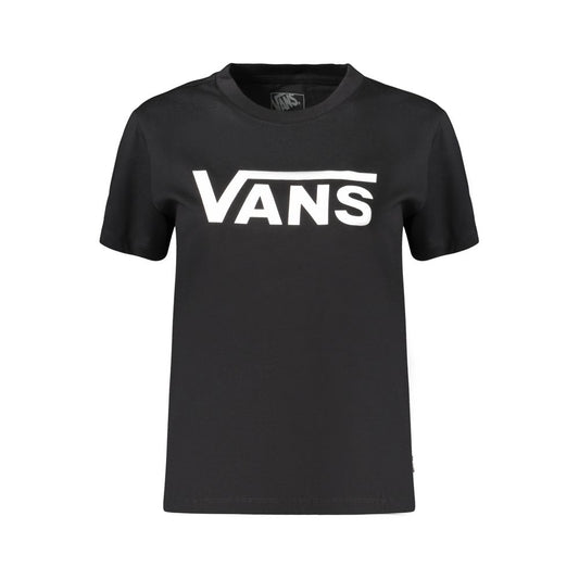 Black Cotton Women's T-Shirt
